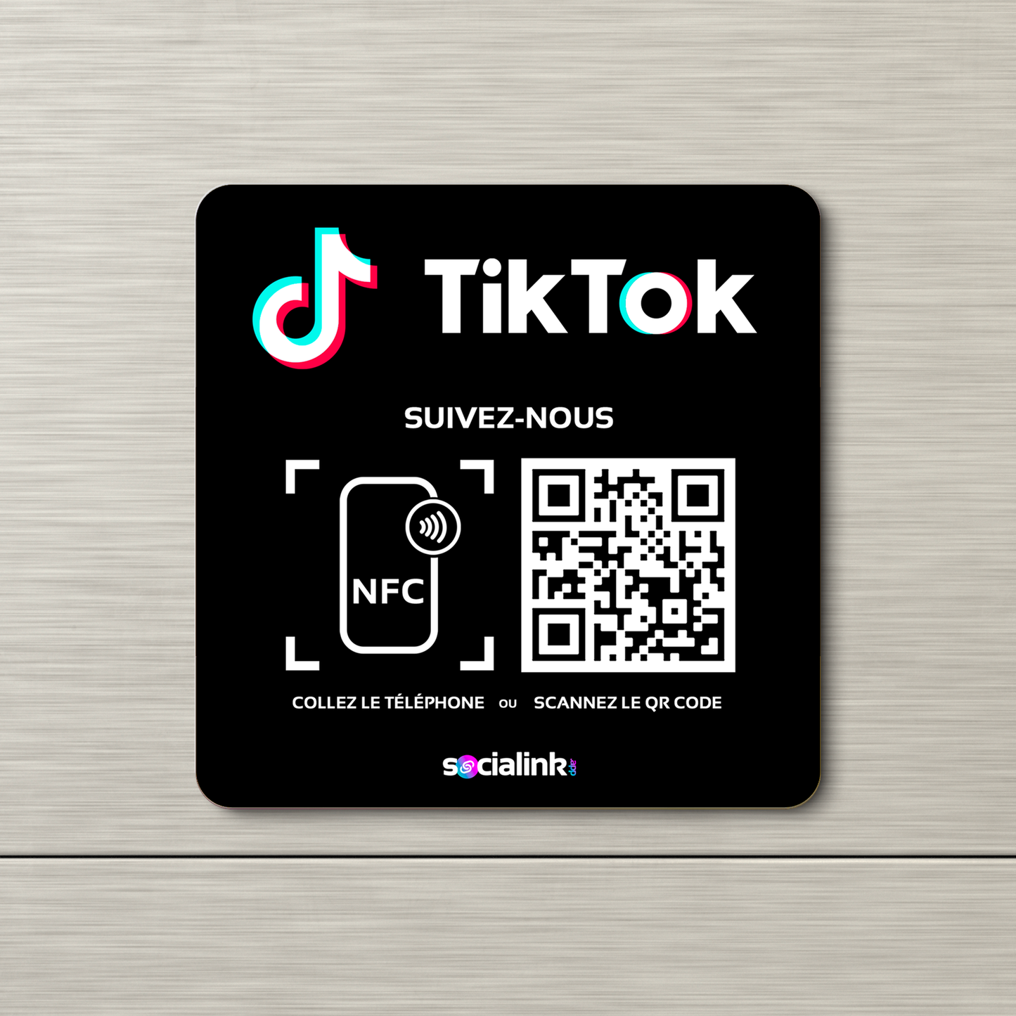 Plaque Connectée Tiktok